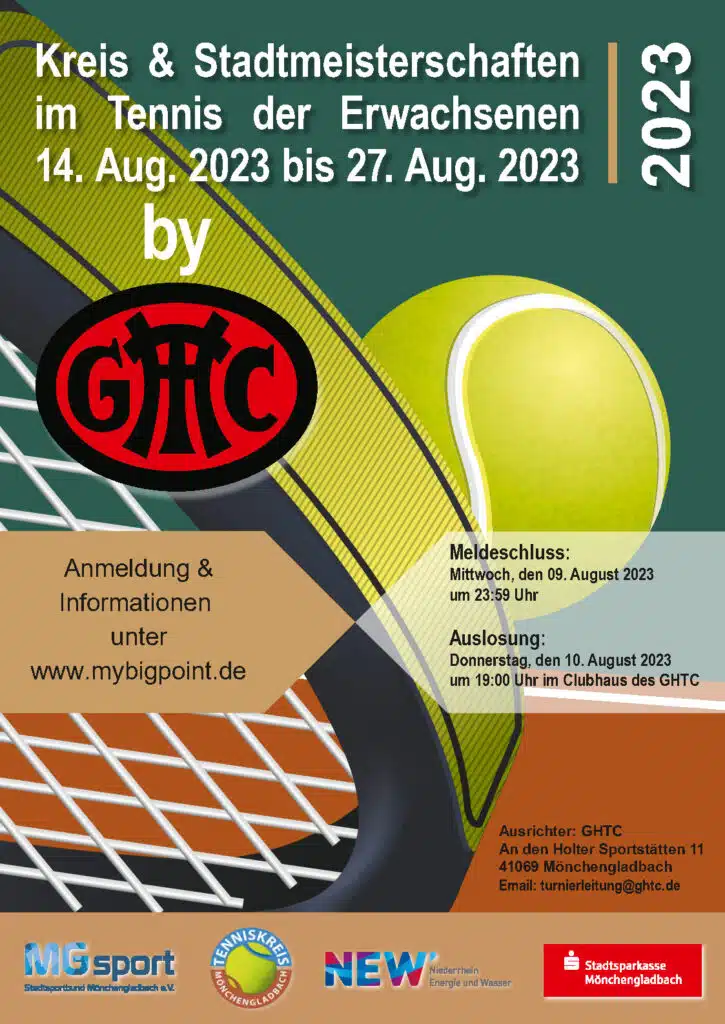 Plakat Stadtmeisterschaft GHTC 2023